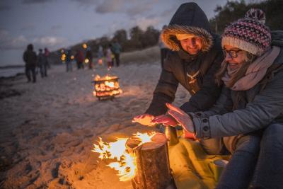 An der Ostsee Schleswig-Holstein startet die "winterschöne" Zeit im Herbst mit dem Lichtermeer Bild: www.ostsee-schleswig-holstein.de/Oliver Franke