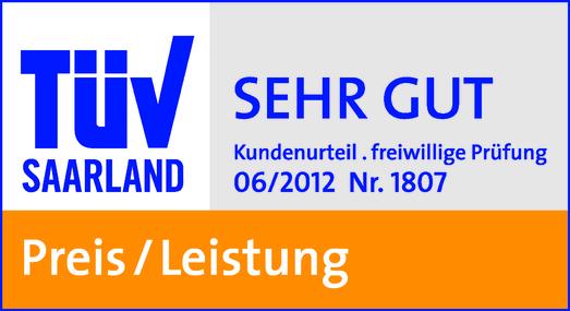 Test-Siegel des TÜV Saarland für smartmobil.de