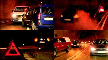 Ein Film der Bundesanstalt für Straßenwesen zeigt richtiges Verhalten in verschiedenen Gefahrensituationen im Straßentunnel / Bilder: BASt