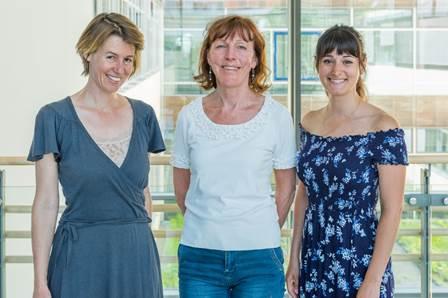 v.l.n.r.: Dr. Ines Dombrowski, Bärbel Bittler, Lydia Spinelli (Bildquelle: Markus Kümmerle, Städtisches Klinikum Karlsruhe)