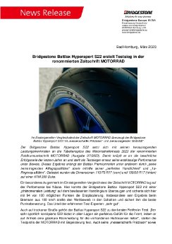 Bridgestone Battlax Hypersport S22 erzielt Testsieg in der renommierten Zeitschrift MOTORRAD.pdf