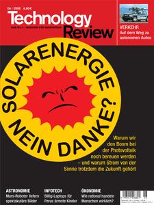 Das Titelbild der aktuellen Technology-Review-Ausgabe 6/2008
