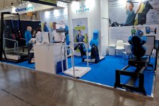 Am Messestand zeigt HUR Neuheiten und Highlight aus dem medizinischen Training.