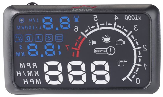 PX-1887_3_Lescars_Head-up-Display_mit_Bluetooth_HUD-55C_bt_fuer_OBD2-Anschluss.jpg
