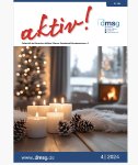 Titelblatt der Mitgliederzeitschrift aktiv! des DMSG-Bundesverbandes, Augabe 4.2024.