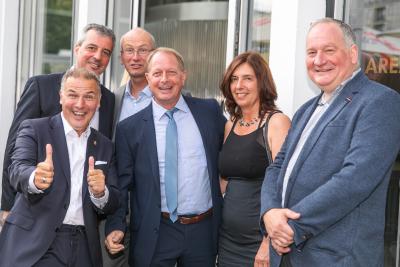 Alle waren in bester Party-Laune