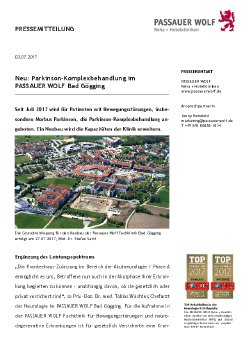 Pressemitteilung Parkinson-Komplexbehandlung im PASSAUER WOLF Bad Gögging.pdf