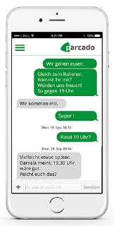 App: Chat auf dem Platz