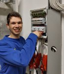 Nur keinen Schreibtischjob: Paul Hansen fühlt sich wohl auf der Baustelle. Foto: pr