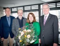  v. l. n. r.: Markus Heming, Klaus Stapf, Prof. Dr. Katja Lindel, Prof. Dr. Hans-Jürgen Hennes (Bildquelle: Petra Geiger)