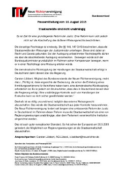 NRV PM 10-08-2015 Staatsanwälte sind nicht unabhängig.pdf