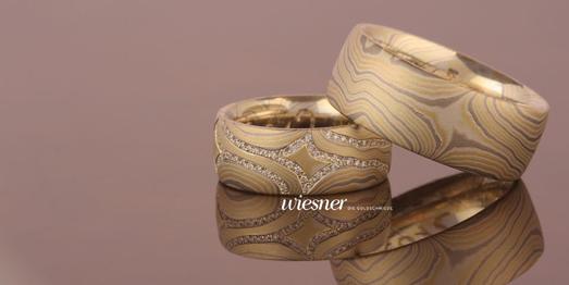 Wiesner Mokume Gane Trauringe Anshin Guramá