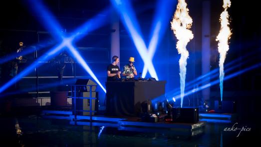 DJ Felix Arnold beim Livestream-Event im Februar 2021 in der Toskana Therme Bad Schandau | Foto: Andre Koch/anko-pics
