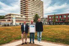(v.l.n.r.) Marcel Kühne, Mitglied der Kaufmännischen Direktion, Uwe Lefering, Technischer Leiter und Energiemanager sowie Tobias Schrammen, Leiter Qualitätsmanagement bilden das Team, das das Energiemanagementsystem bei den Städtischen Kliniken Mönchengla