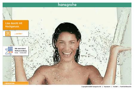 Duschvergnügen XXL: Die neue Website des Schwarzwälder Bad- und Sanitärspezialisten Hansgrohe zeigt unter www.duschvergnuegen-xxl.com Duschvergnügen in seiner ganzen Bandbreite und lädt zum interaktiven Mitmachen ein.
