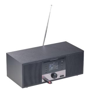 VR-Radio Stereo-Internetradio m. CD-Player, DAB+/FM, Farbdisplay, Wecker, 32 W