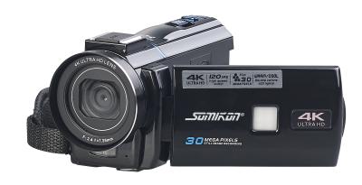 Somikon 4K-UHD-Camcorder DV-880.uhd mit Panasonic-Sensor, WLAN, App, HD mit 120 B/Sek., Bild: PEARL.GmbH / www.pearl.de