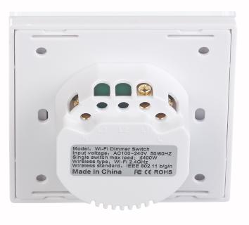 NX 4504 04 Luminea Home Control Touch Lichtschalter und Dimmer LHC 101.dimm. Amazon Alexa und Google Assistant kompatibel