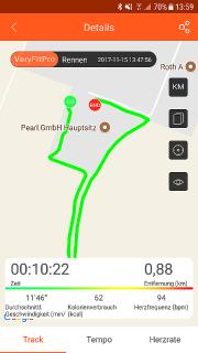 PEARL Fitness-Armband, GPS-Streckenverlauf, Puls, 13 Sportarten, App, IP67