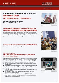 HIGH END SWISS 2012-Presseinformation Nr.4 - Workshops.pdf