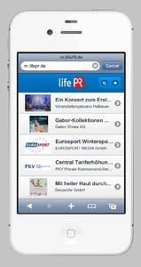 lifePR - jetzt "mobile ready"
