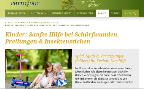 PhytoDoc/Rubrik Familie, www.phytodoc.de