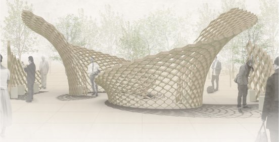 Forschungspavillon Biopolymer und Flachs von Dalila Torres und Anna Prell.jpg