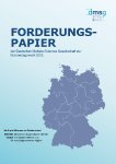 Cover des Forderungspapiers der DMSG