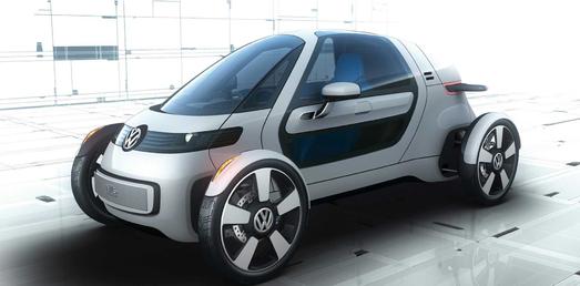 Forschungsfahrzeug VW Nils: Vier Räder und geringe Verkehrsfläche, ideal für Megacities? (Foto: Volkswagen)