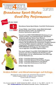 Brandneue Hanes-Sport-Styles: Cool-Dri® Performance