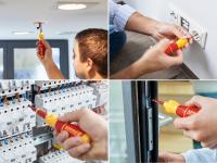 Rückenfreundliches Arbeiten ermöglicht der elektrische Schraubendreher speedE® der Firma Wiha. Dieser liegt nicht nur gut in der Hand, sondern erleichtert dank einer elektrischen Schraubunterstützung auch das Arbeiten.  Bild: Wiha