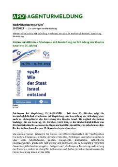 APD_201_2023_Hochschulbibliothek Friedensau mit Ausstellung zur Gründung des Staates Israel vor.pdf