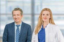 Klinikdirektor Prof. Dr. Dogu Teber und Referentin Anna Fünfgeld