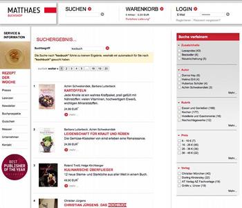 Schneller zum richtigen Buch - ipunkt optimiert Suche für Matthaes-Buchshop
