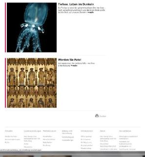 »Neue Homepage. Abschluss der Neugestaltung« Landesmuseum Hannover