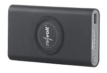 revolt Qi-kompatible USB-Powerbank PB-800.qi mit 8000 mAh, bis 2,1 A, 15,5 W