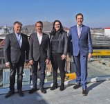 Michael Braunwarth (ehem. stv. Landesinnungsmeister), Christoph Schendel und Janine Neureuther (stv. Landesinnungsmeister) und Karl-Heinz Krawczyk (Landesinnungsmeister) v. l. n. re.