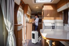 Sichler Haushaltsgeräte 3in1-Luftkühler LW-630, Luftbefeuchter, Ionisator, 12/230V, 5l, 20W, 250ml/h