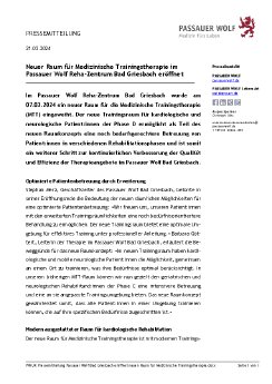 PW UK Pressemitteilung Passauer Wolf Bad Griesbach eröffnet neuen Raum für Medizinische Training.pdf