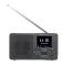 VR-Radio Mobiles Digitalradio DOR-225 mit DAB+ und UKW, LCD-Farbdisplay, Wecker, 8 Watt