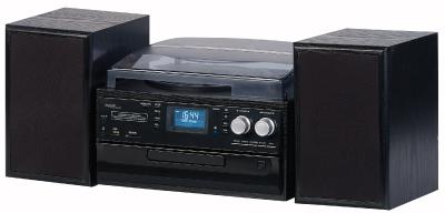 auvisio 5in1-Plattenspieler mit DAB+/FM-Radio, Bluetooth, CD-Player, Software (Bild: PEARL.GmbH)