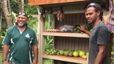 Ein "Zehntenhaus" auf Vanuatu