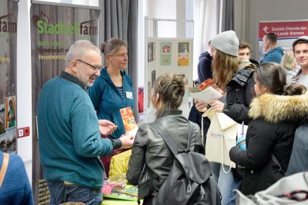11. Praxismesse der Sozialen Arbeit für Bremen und Bremerhaven – Austausch und Vernetzung zwischen Studium und Praxis der Sozialen Arbeit, Foto: Hochschule Bremen