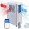 Sichler Haushaltsgeräte Mobile Klimaanlage ACS-5.app ohne Abluftschlauch, 1.800 BTU/h, 500 Watt, WLAN, App