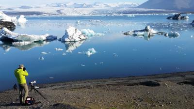 Morgenstimmung Jokulsarlon Gletscherlagune Island
