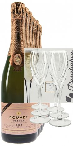 Der Bouvet Ladubay Trésor Rosé 6 Fl. + 6 Champagnergläser.jpg