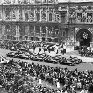 DS Präsenz beim Besuch von Kennedy in Paris