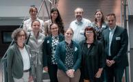 Prof. Dr. Leonie Herwartz-Emden, Dr. Patricia Gozalbez Canto, Prof. Rainer Bourdon, Svenja Ringel (oben von links nach rechts), Dr. Katja Kohrs, Anca-Gabriela Hübner, Marika Gervens, Carina Sander, Prof. Barbara Schwarze und Prof. Dr. Alexander Schmehmann (unten von links nach rechts) (Foto: Hochschule Osnabrück / Julius Gervens)