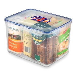 9 Liter Dose von Lock & Lock, gefüllt mit 6 Päckchen Mehl