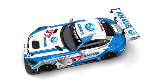 KNAUS Mercedes-AMG GT3 vom GetSpeed Performance Team. Foto: Knaus Tabbert GmbH